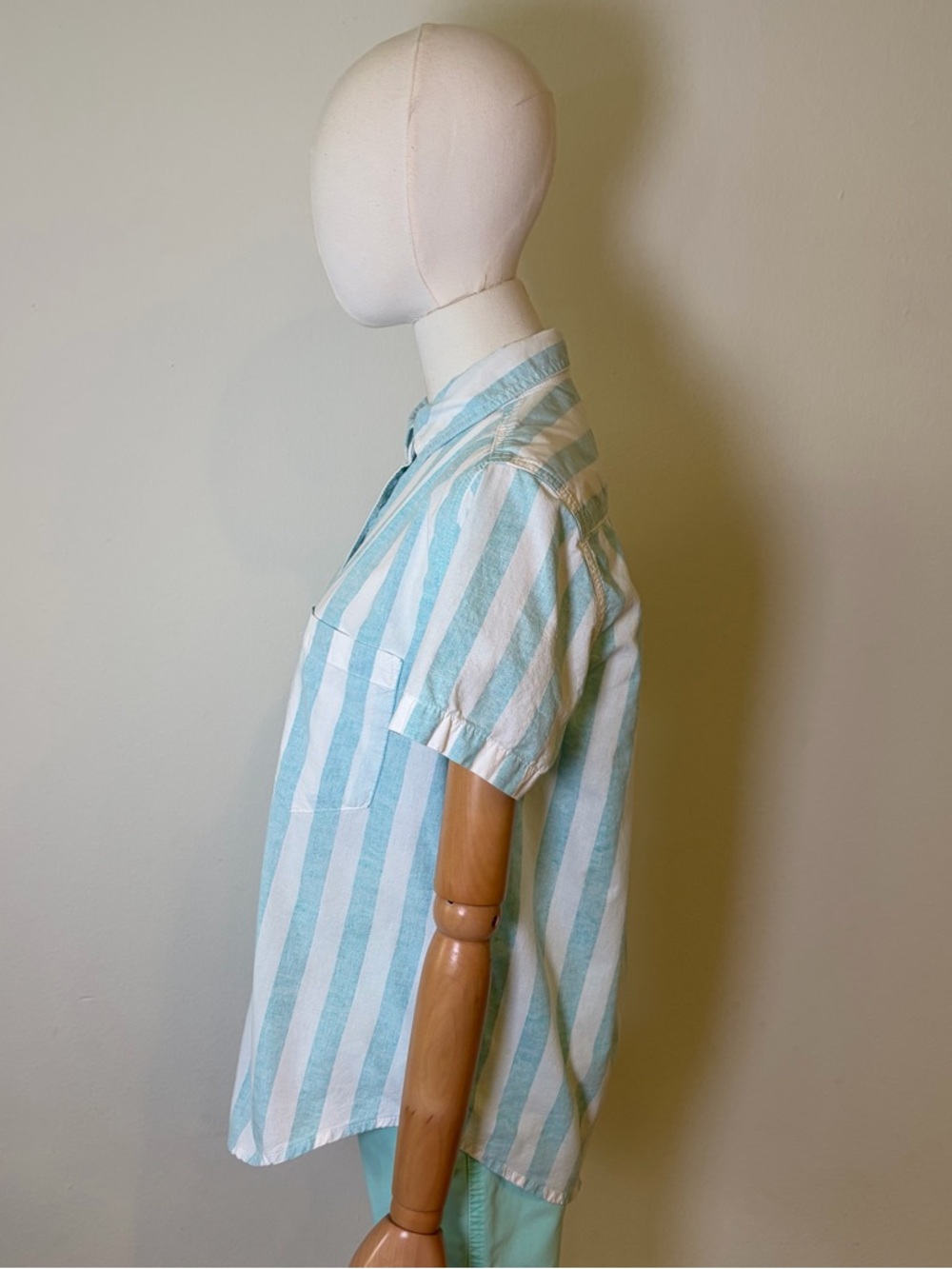 BDG Urban Outfitters Striped Short Sleeve Button Down Shirt Small - Picture 4 of 10